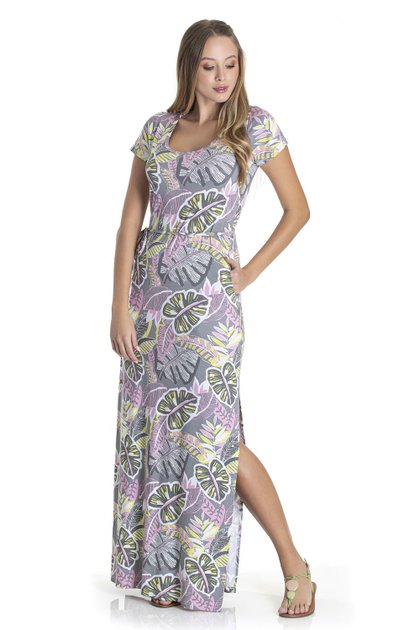 vestido longo + folhagem é a combinação perfeita para arrasar no verão!